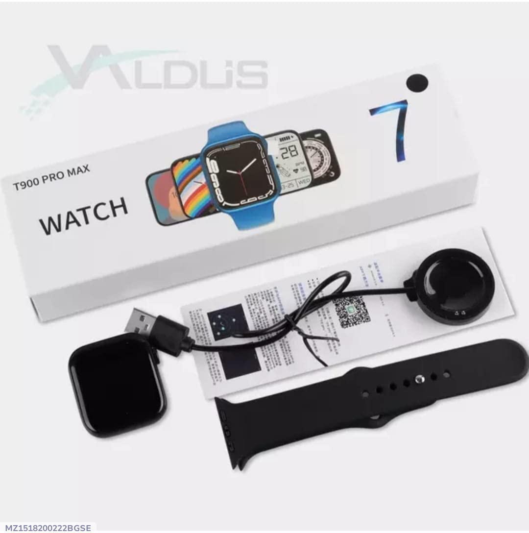 Stylish Bluetooth Smart Watch – Black, Red & White | Fitness & Call Notifications