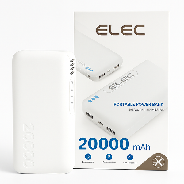 20000mAh Power Bank – PD Fast Charging, High-Capacity Portable Charger