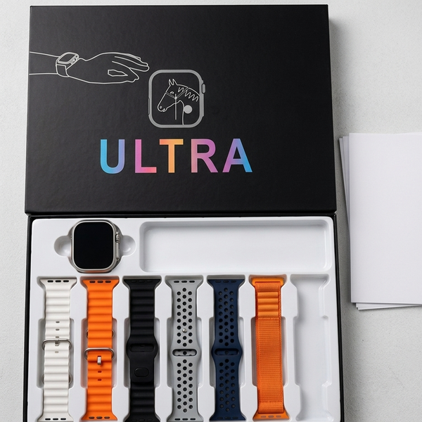 Mounra 2 BIG 2.01 Ultra Smartwatch Random Box | 7 In 1 Strap Multi-Color Bundle | Premium Design & Advanced Features