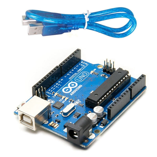 Arduino Uno R3 Development Board – ATmega328P Microcontroller for Robotics, DIY Projects & Learning