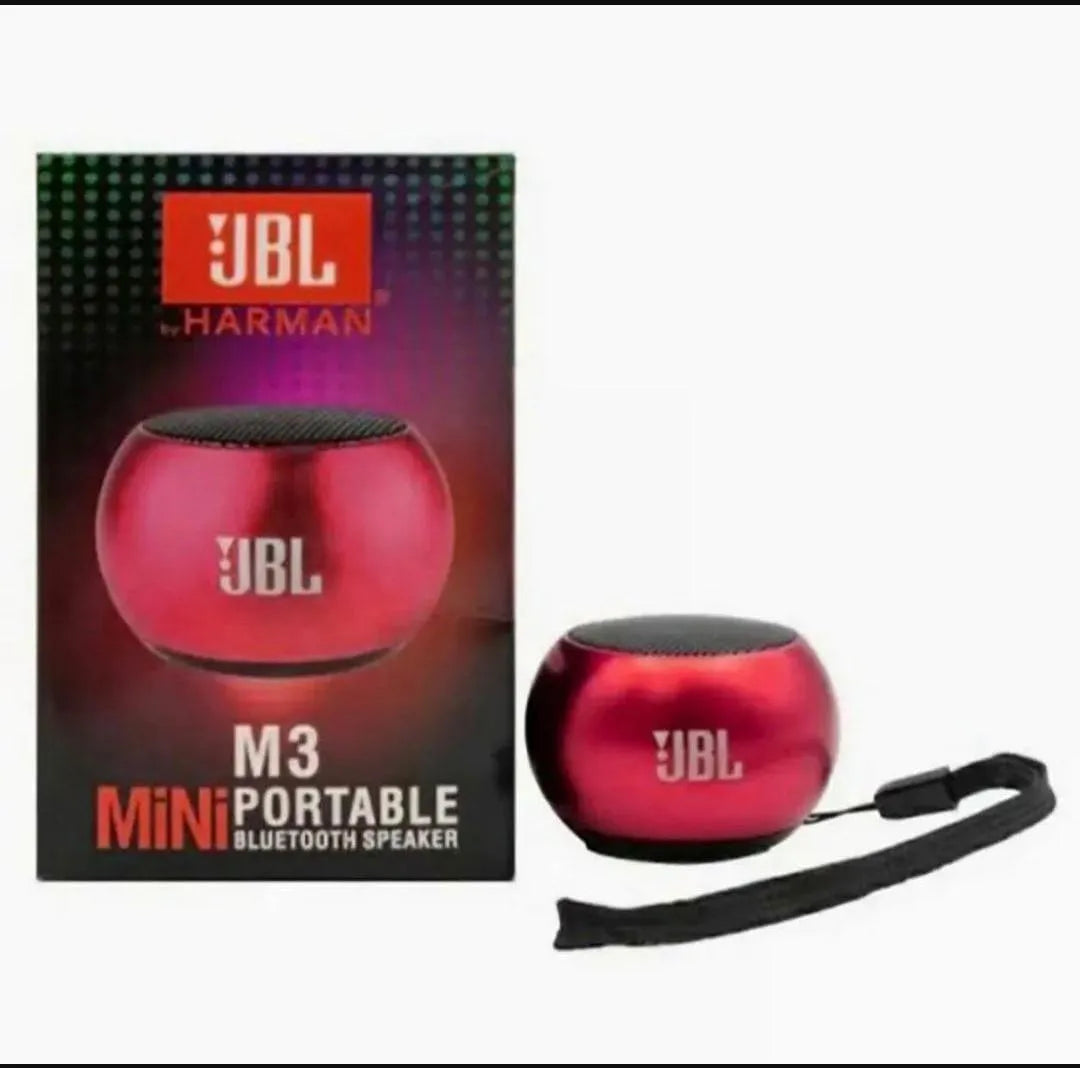 JBL M3 Mini Portable Bluetooth Speaker – Red | Deep Bass Sound