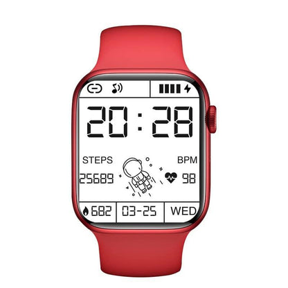 Stylish Bluetooth Smart Watch – Black, Red & White | Fitness & Call Notifications