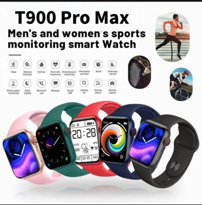 Stylish Bluetooth Smart Watch – Black, Red & White | Fitness & Call Notifications