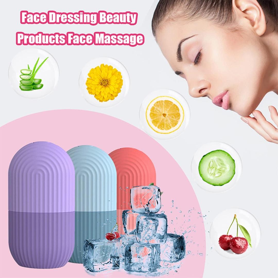 ❄️ Premium Facial Ice Roller – Cooling Face Massager for Glowing Skin