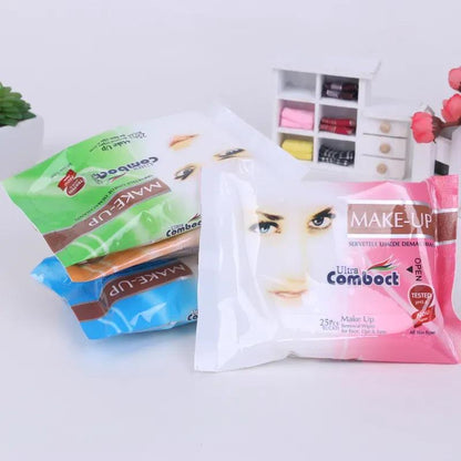 Makeup Remover Wipes – 25 Pcs Daily Use Facial Cleansing Wipes for All Skin Types