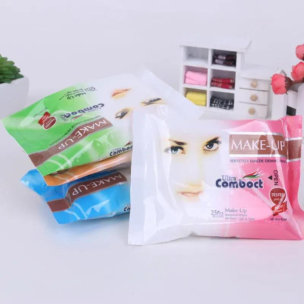 Makeup Remover Wipes – 25 Pcs Daily Use Facial Cleansing Wipes for All Skin Types