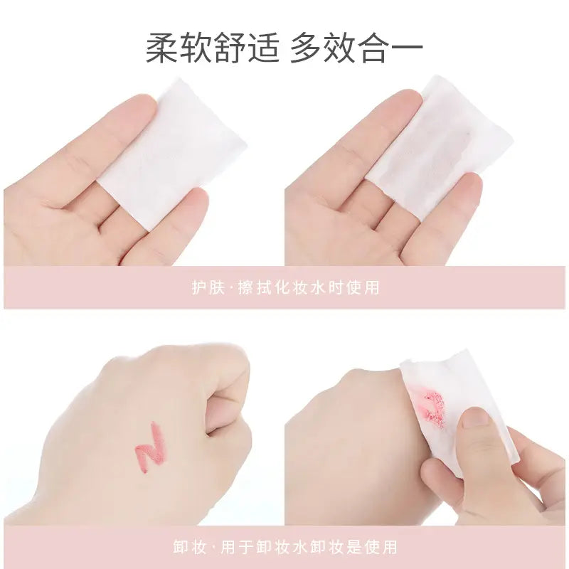 Maioli 100x100 Double-Sided Makeup Remover Paper – Soft Facial Cleansing Cotton Pads