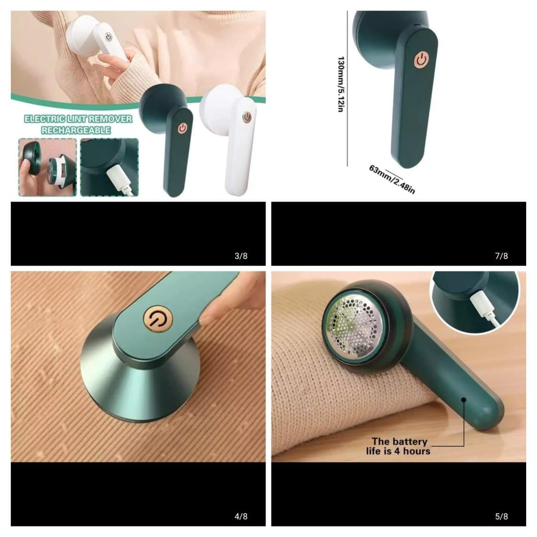 Portable Rechargeable Lint Remover | Electric Fabric Shaver | 1200mAh Battery | Clothes, Sofa & Blanket Fuzz Remover