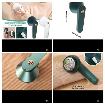 Portable Rechargeable Lint Remover | Electric Fabric Shaver | 1200mAh Battery | Clothes, Sofa & Blanket Fuzz Remover