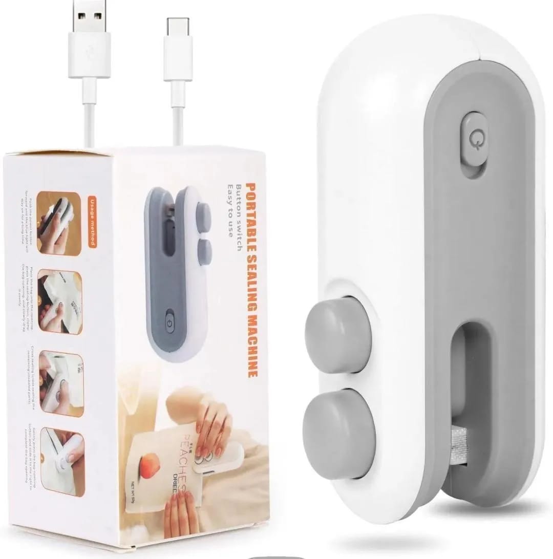Heat Sealing Machine | Portable Food Bag Sealer | USB-C Rechargeable Freshness Sealer