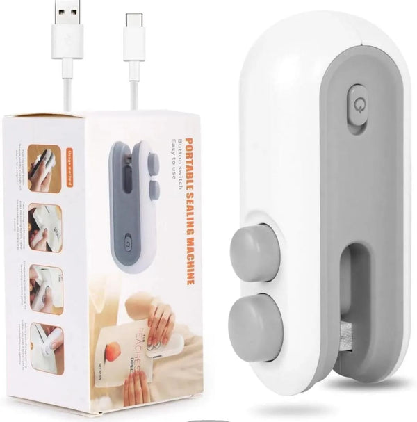 Heat Sealing Machine | Portable Food Bag Sealer | USB-C Rechargeable Freshness Sealer