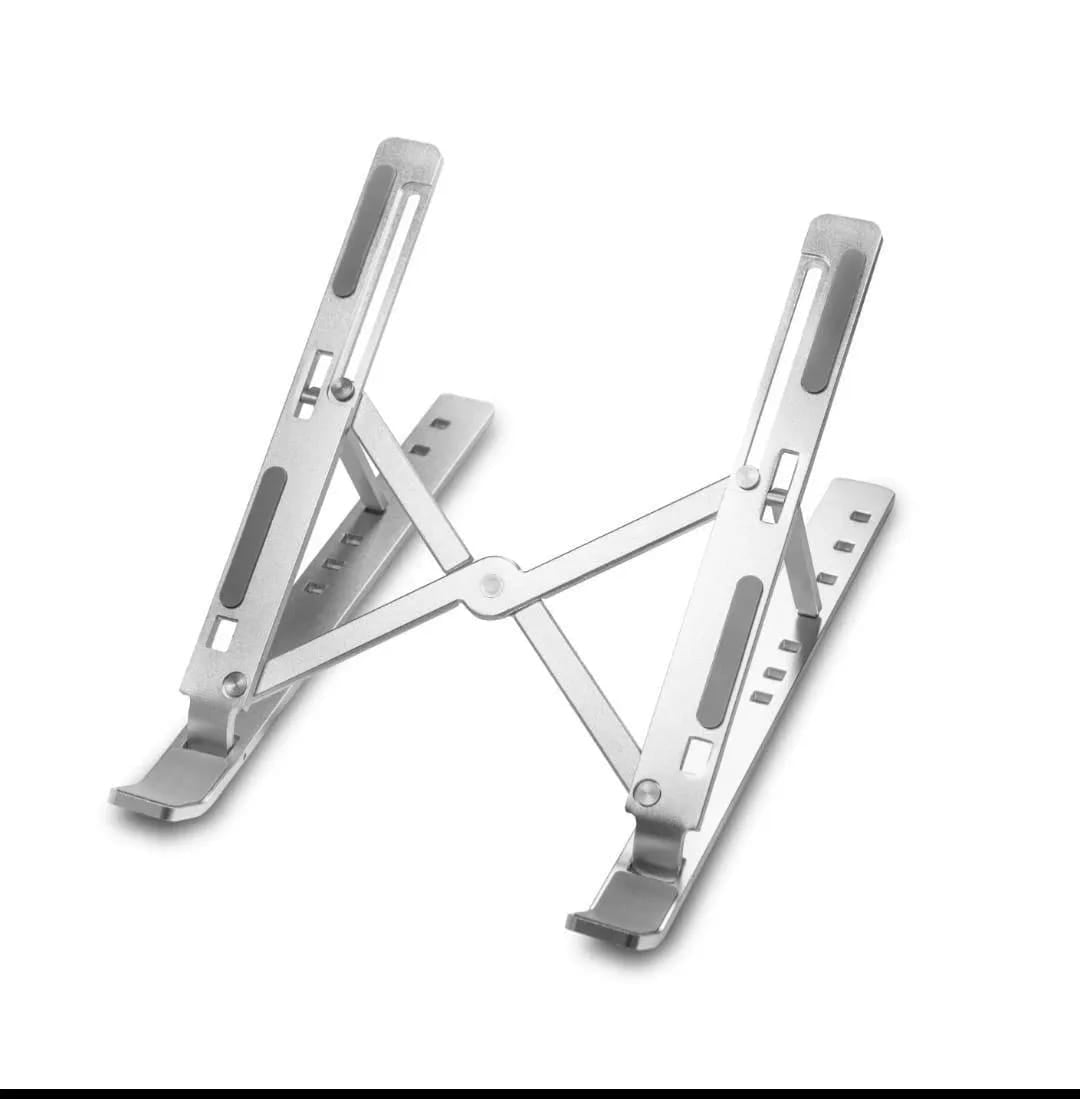 Adjustable Aluminum Laptop Stand | Foldable Portable Laptop Holder | Ergonomic Cooling Stand for MacBook & Laptops