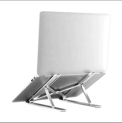 Adjustable Aluminum Laptop Stand | Foldable Portable Laptop Holder | Ergonomic Cooling Stand for MacBook & Laptops