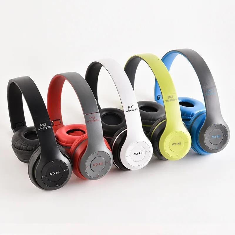 Wireless Bluetooth Headphones | Stereo Bass | TF Card, FM & AUX | Rechargeable