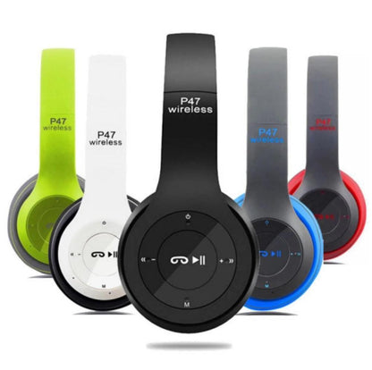 Wireless Bluetooth Headphones | Stereo Bass | TF Card, FM & AUX | Rechargeable