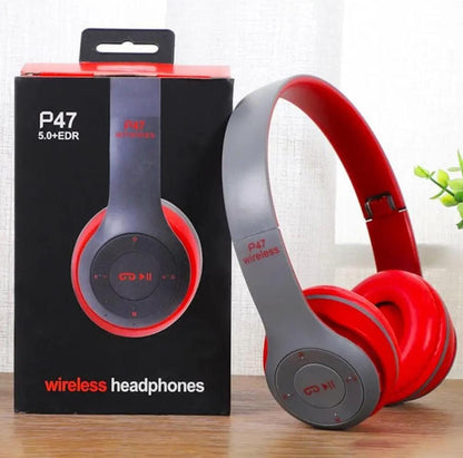 Wireless Bluetooth Headphones | Stereo Bass | TF Card, FM & AUX | Rechargeable